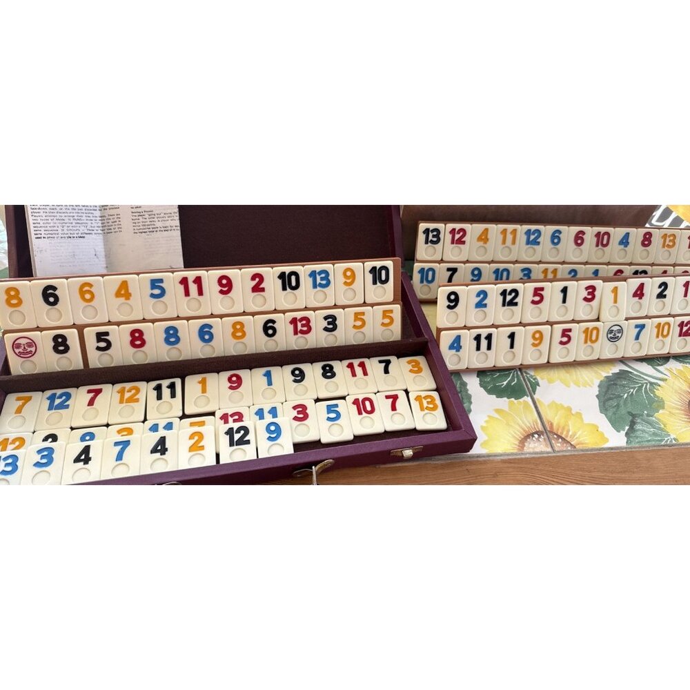 Vintage Rummikub Rummy Tile Game With Carry Case 106 Tiles - Picture 2 of 16